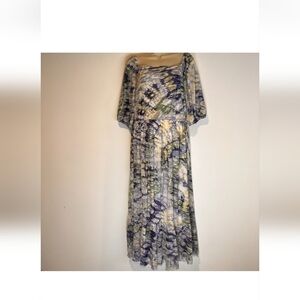 Est. 1946 Elegant Floral Multicolor Maxi Dress Size L